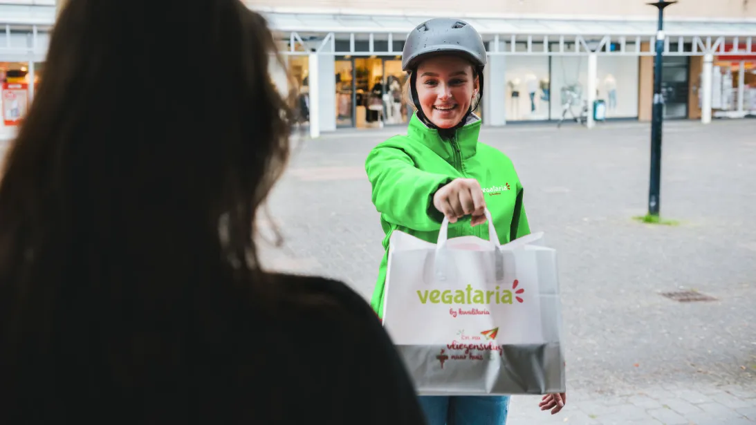 Word bezorger bij Vegataria